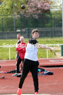 Shot putt, 2021 NECAA Middlesbrough Open Meting, Sunday, May 9th. Photo: David T. Hewitson/Sports for All Pics